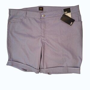 NWT Lee Light Purple Bermuda Shorts Sz 26W
